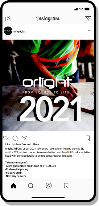 iphone showing social media post